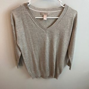 Small gray, 3/4 sleeve top